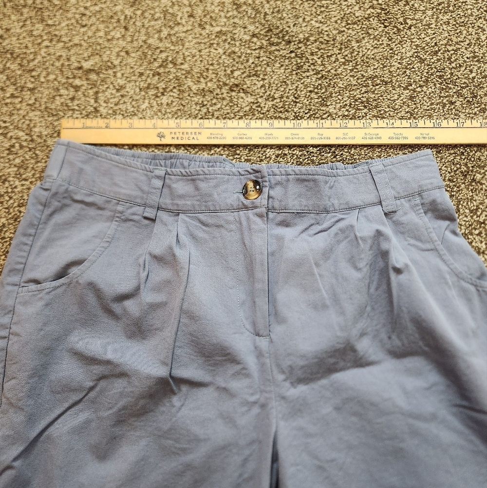Halara Mid Rise Button Zipper Side Pocket Casual Cotton Joggers Size Large - Picture 5 of 7